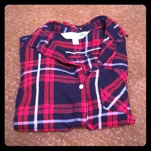 Soft knit striped blouse